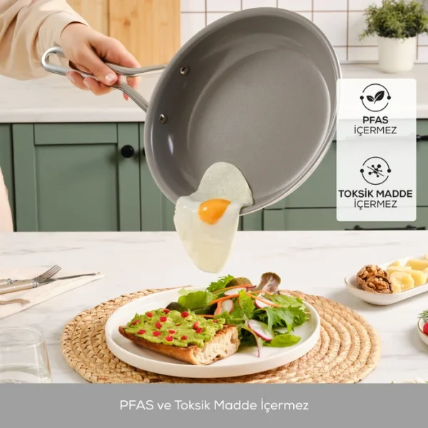 خرید سرویس قابلمه 7 پارچه کاراجا Swiss طوسی اصل ترکیه